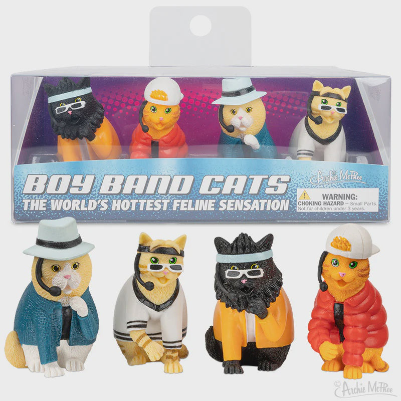 Archie McPhee - Boy Band Cats Set