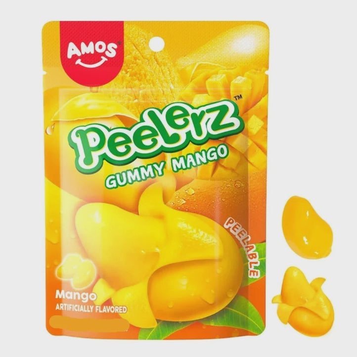 Amos 4D Peelerz Peelable Fruit Gummy Candy (6oz) - Mango