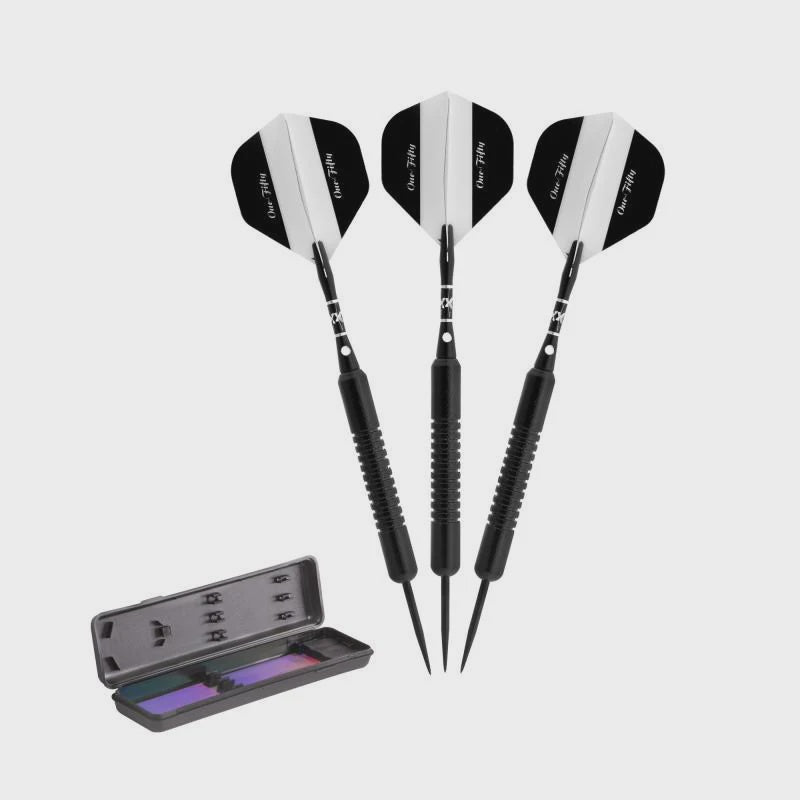 Elkadart Black 150 - Jet Black Steel Tip 22 Grams