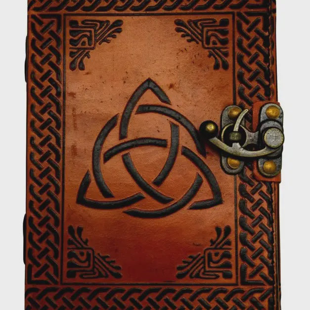 Triquetra Leather Embossed Journal 2636