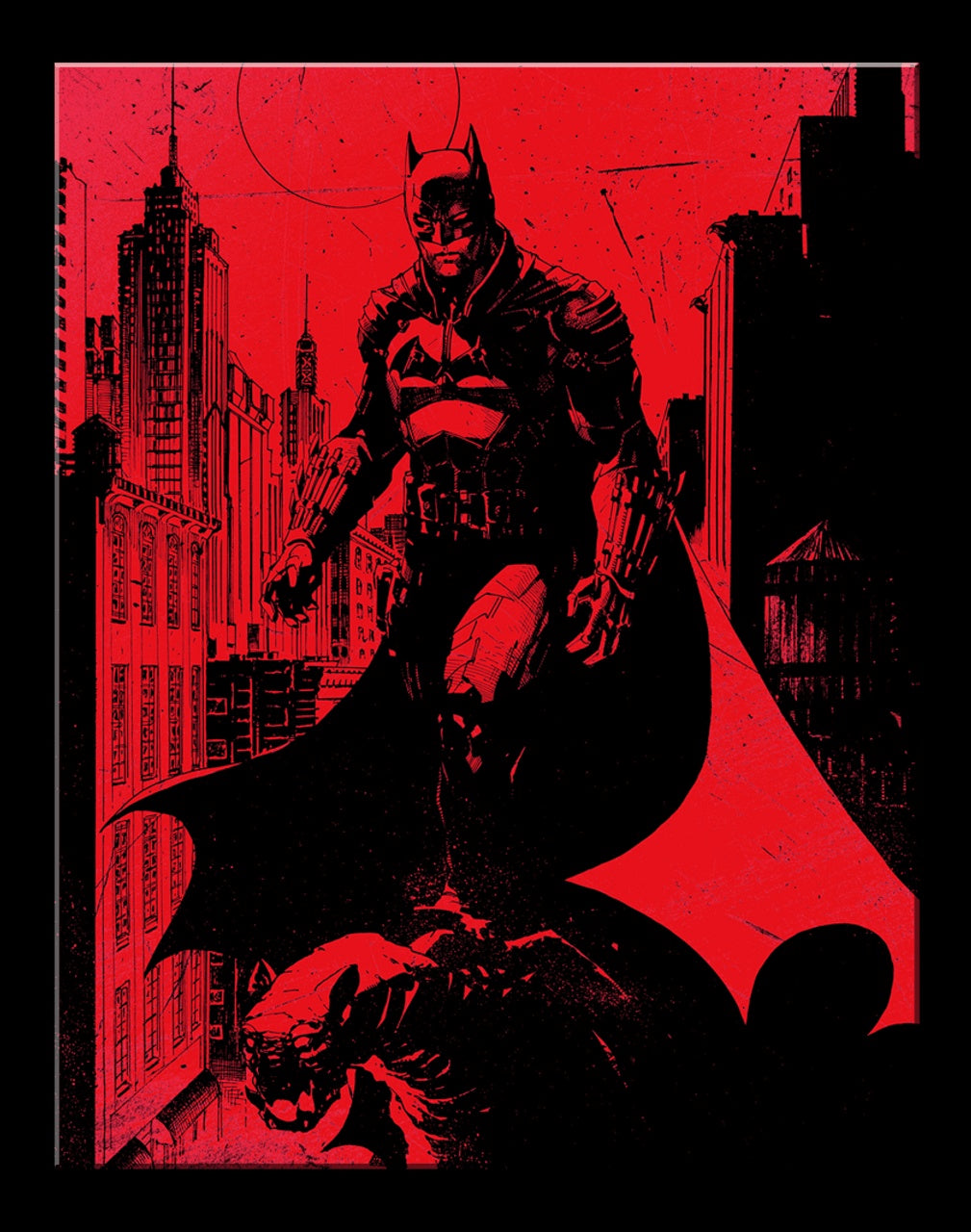 DC - Batman - Red Tin Sign