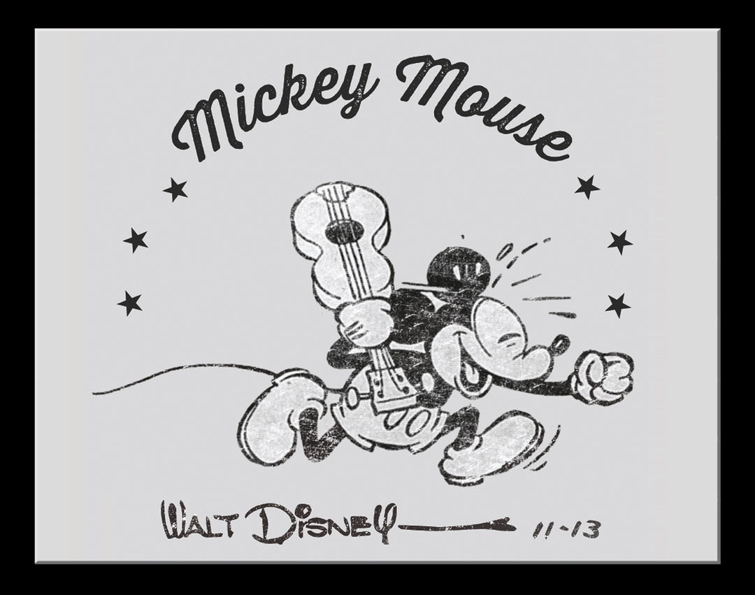 Mickey Mouse Guitar Tin Sign