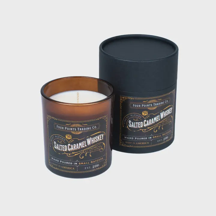 Salted Caramel Whiskey 8 oz Soy Candle