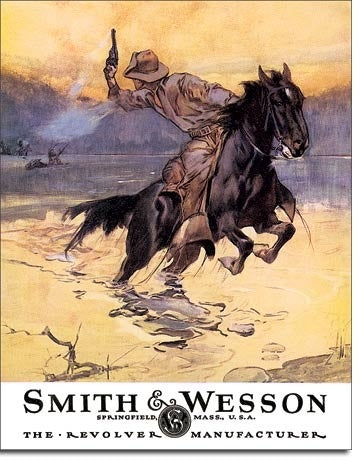 Smith & Wesson Hostiles Tin Sign