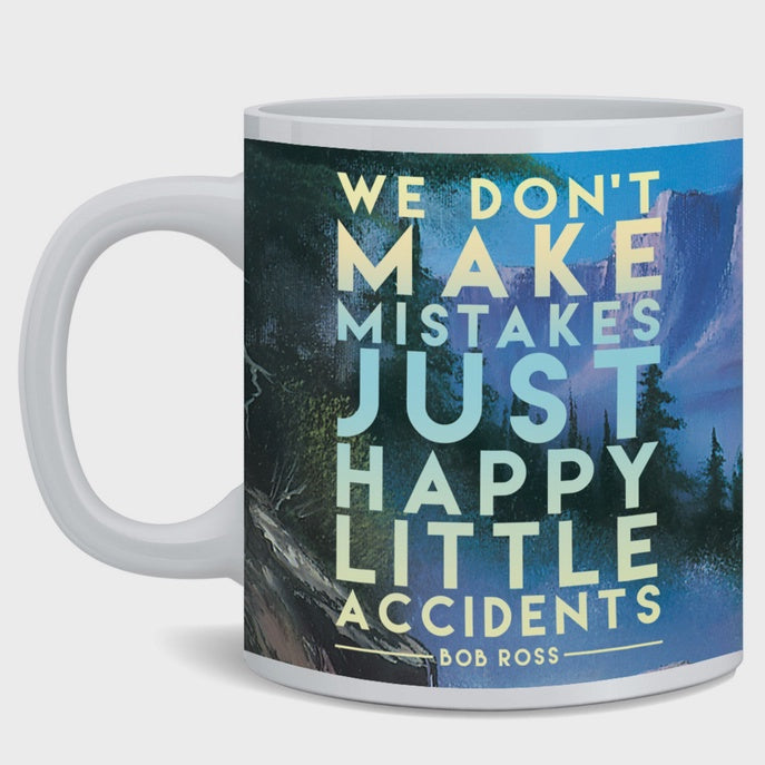 Bob Ross Happy Little Accidents Mug