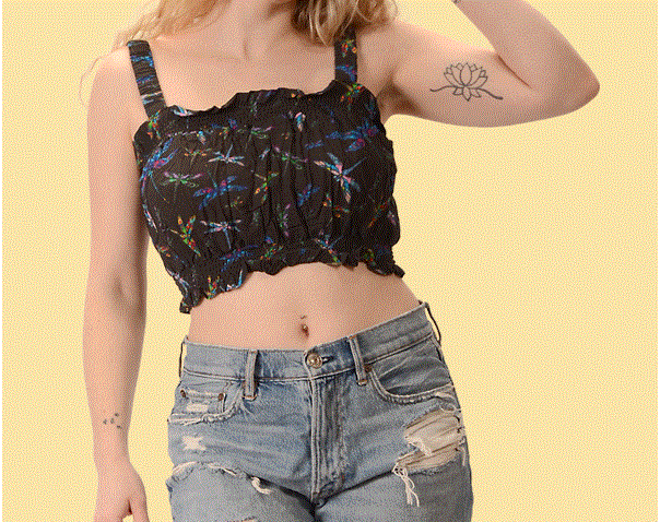 Gypsy Rose - Dragonfly Rayon Print Midi Top