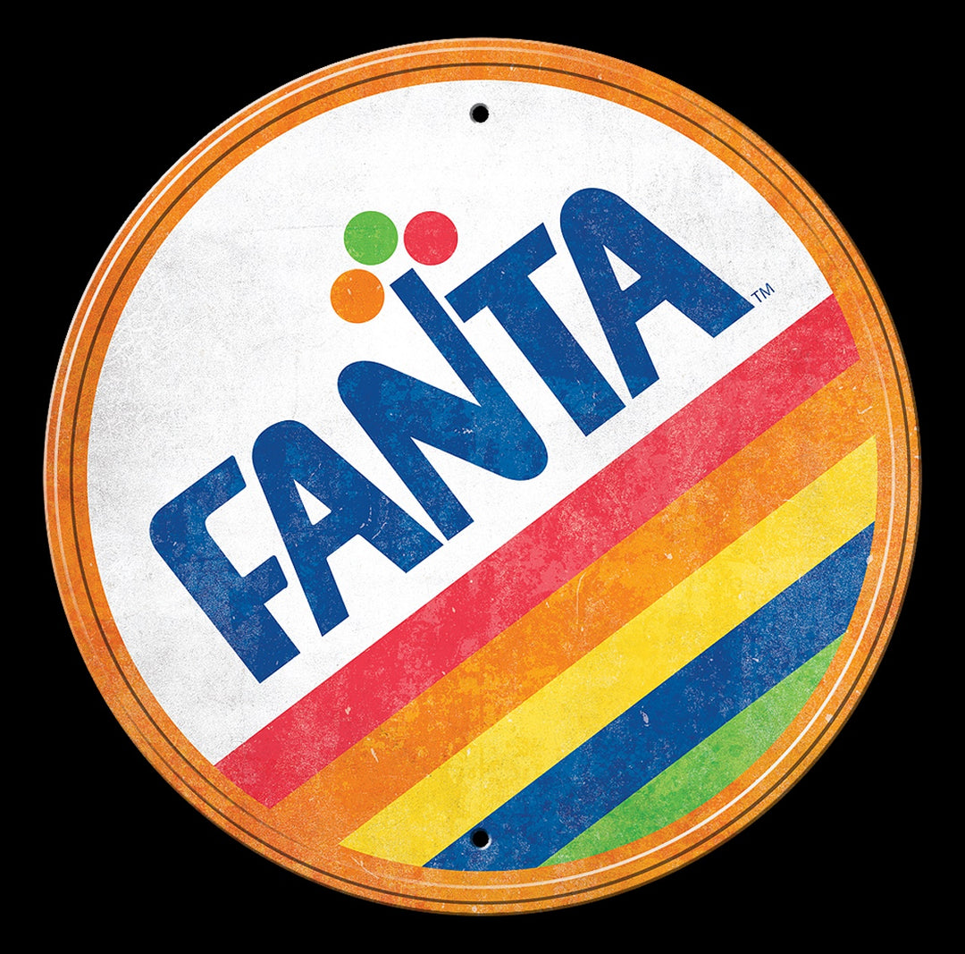 Fanta Round Tin Sign