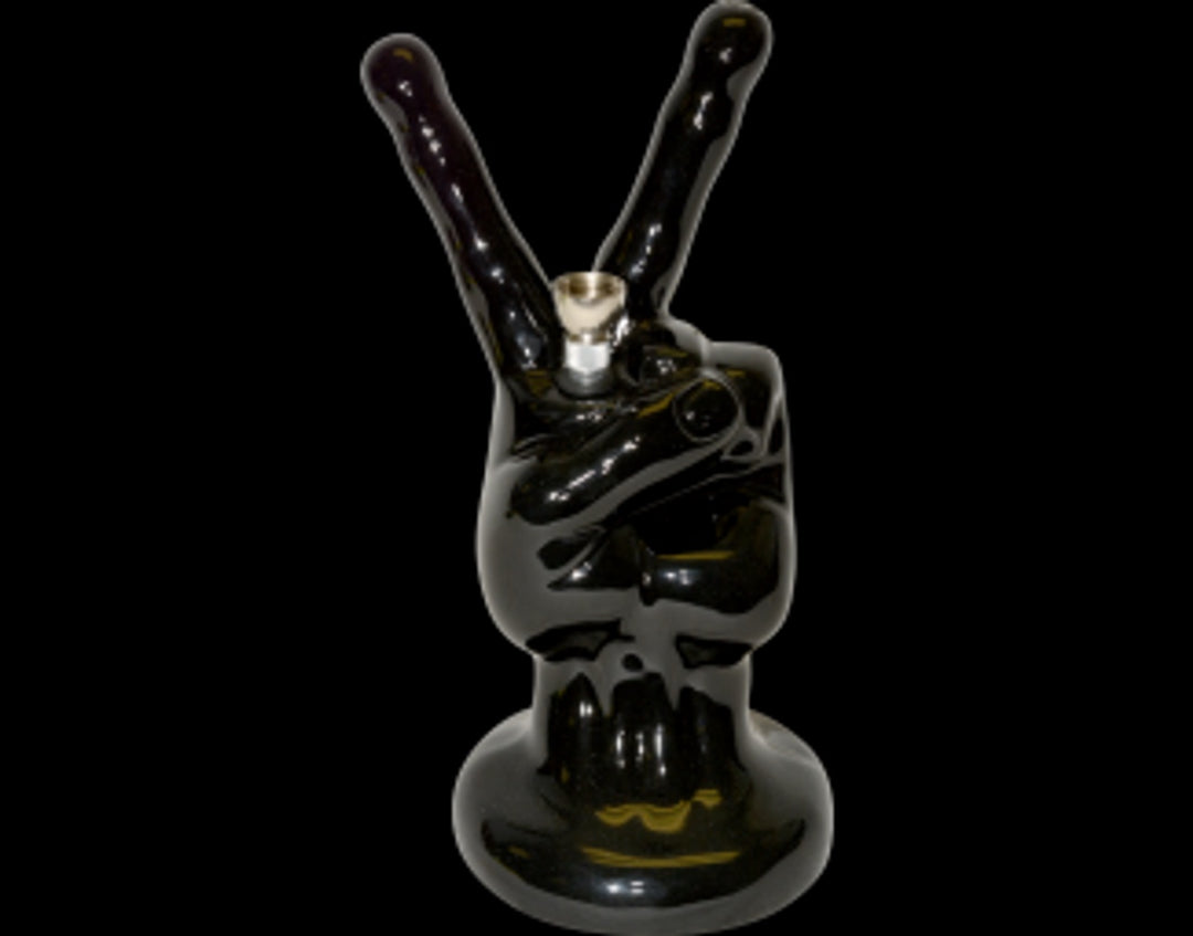 Peace Hand Ceramic Water Pipe