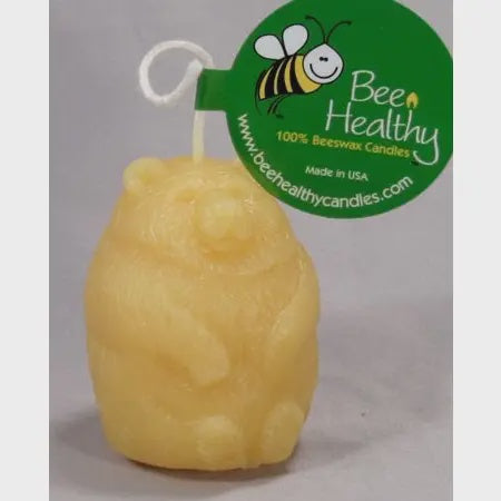 Bear - Gold Beeswax Candle