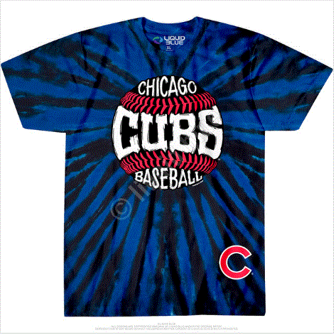 Cubs Burst Tie Dye T-Shirt