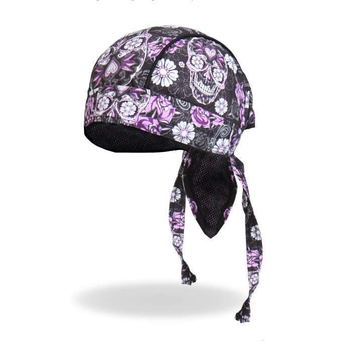 Hot Leathers - Sugar Skull Lightweight Headwrap