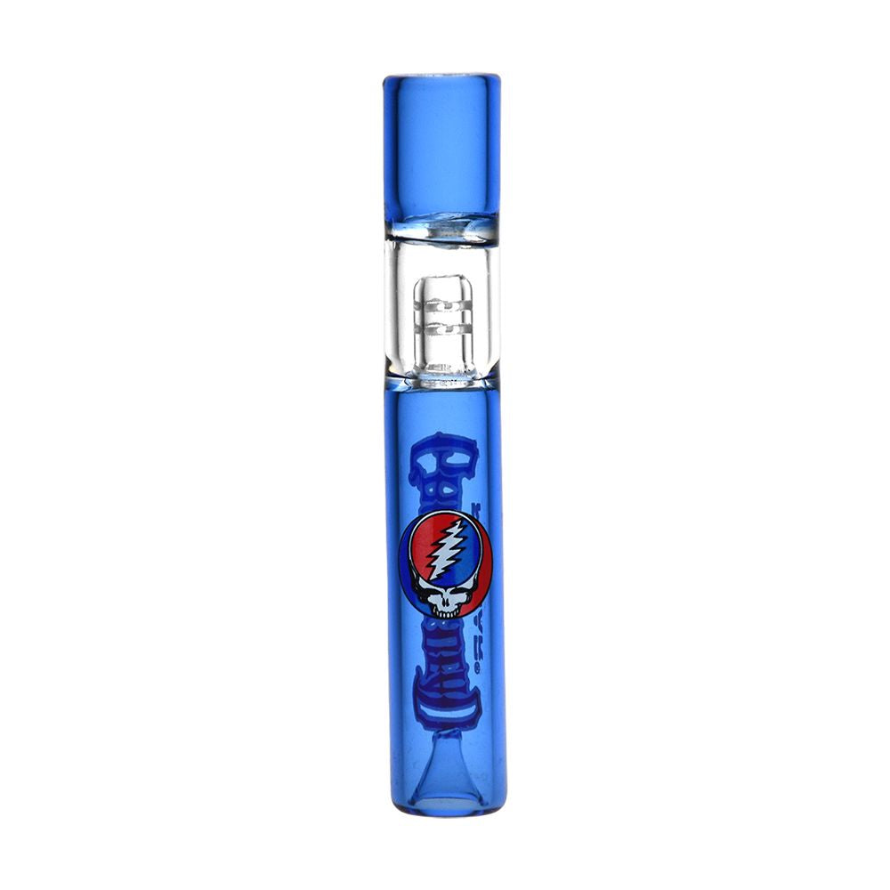 Grateful Dead x Pulsar Glass Chillum w Built-in Ash Catcher 4"