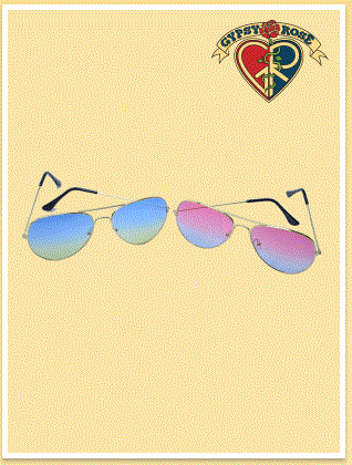 Gypsy Rose - 2 Tone Aviator Sunglasses