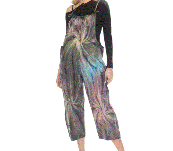 Lakhay's - Tie Dye Easy Overalls