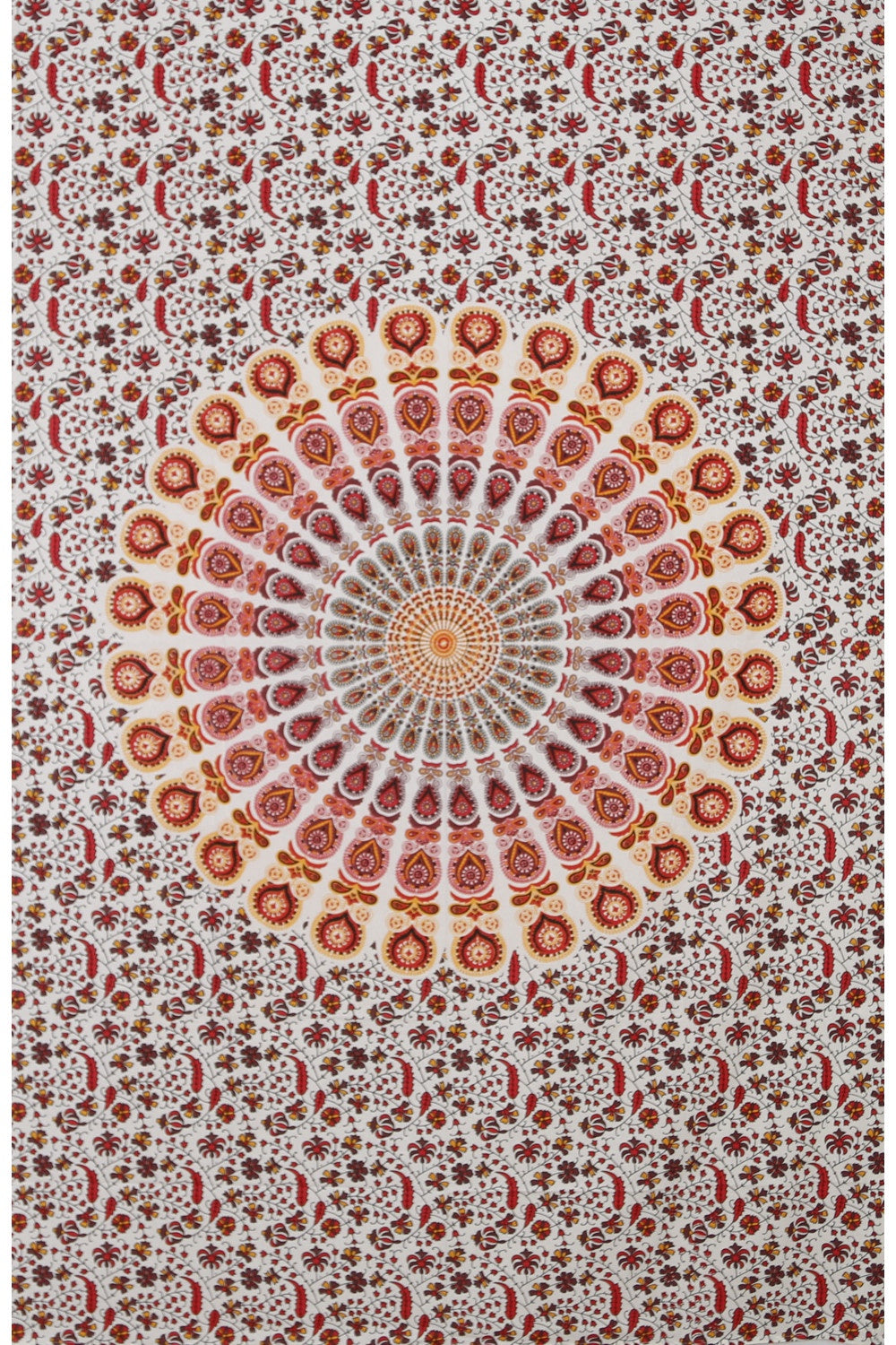 ZFL Circle Plume Red Tapestry