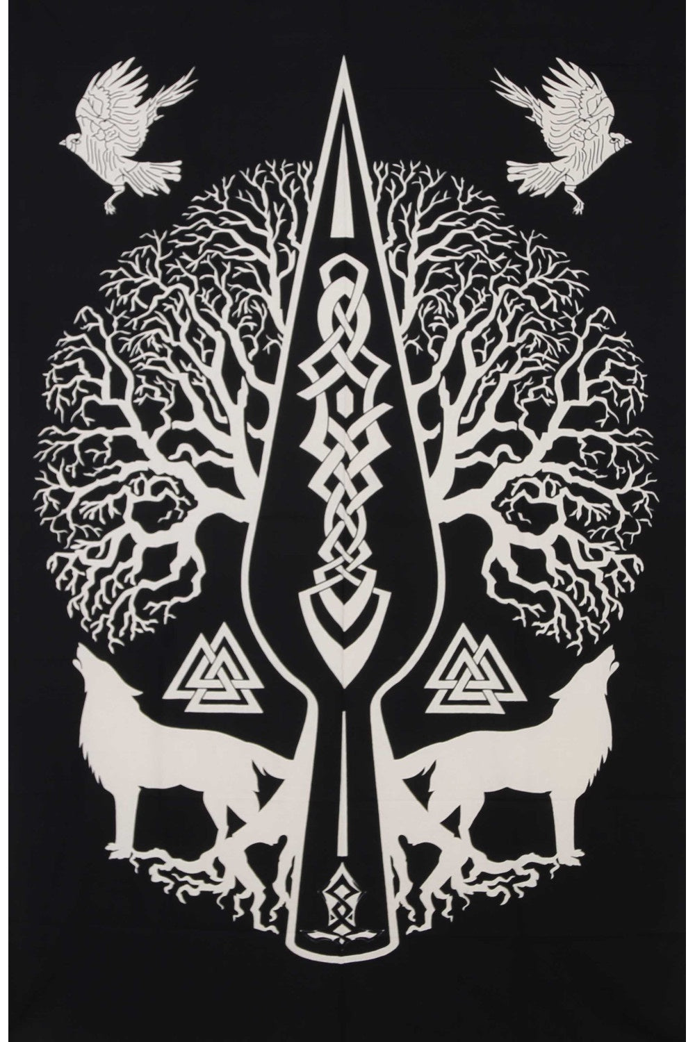 ZFL Celtic Wolf Tree Tapestry