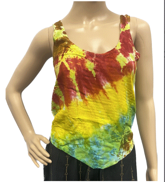 Magic Touch - Tie Dye Elastic Crop Top