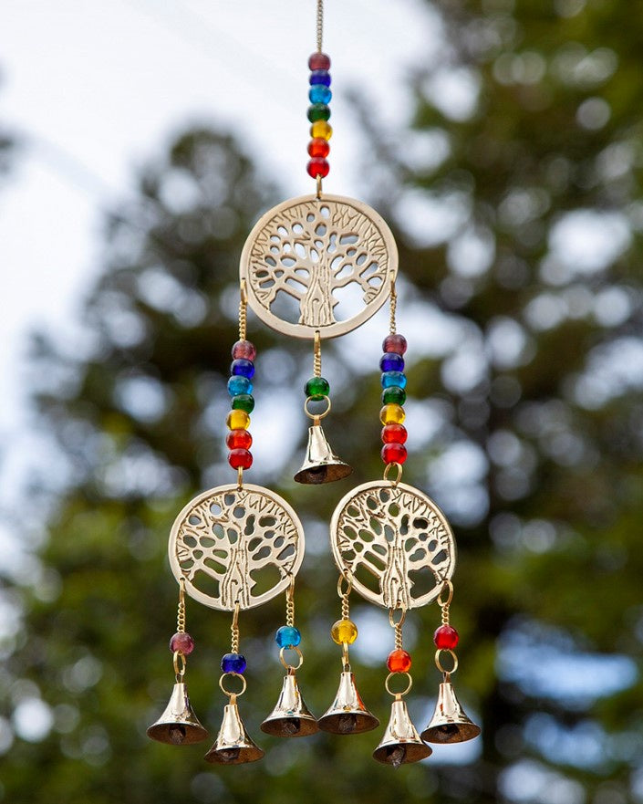 Beaded Triple Tree Of life Chime