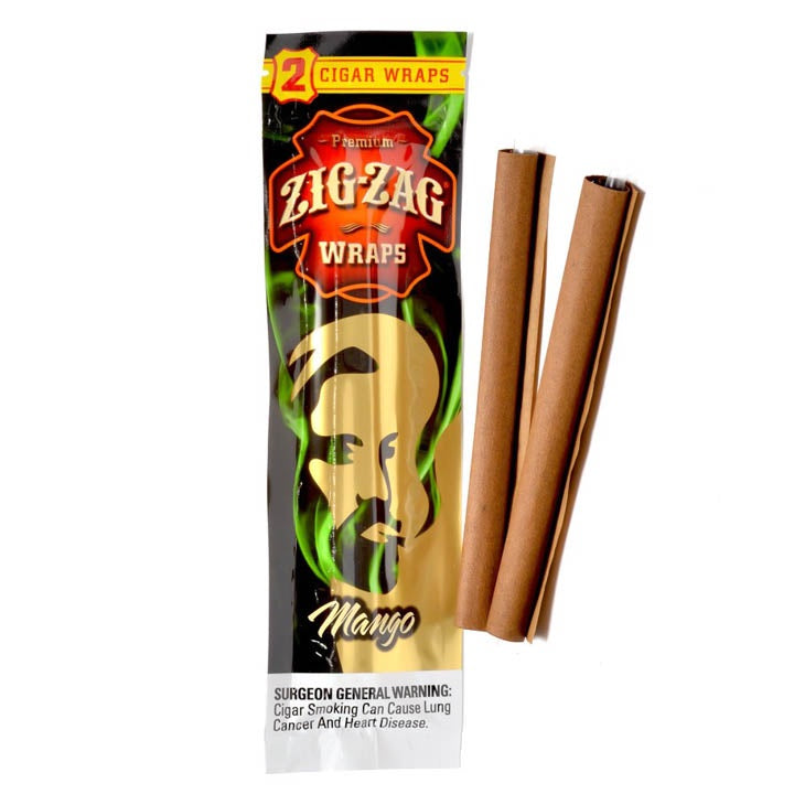 Zig Zag Tobacco Wraps 2pk - Mango