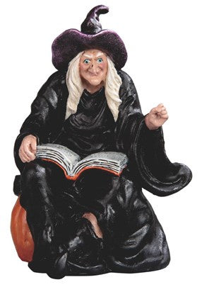 Witch Reading Book Statue 72145