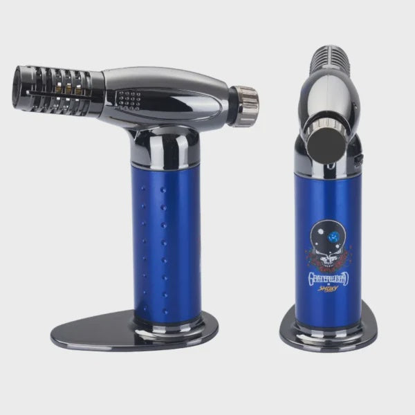 SMOXY X Grateful Dead Deluxe Torch w/Collector Tin Space Your Face Blue