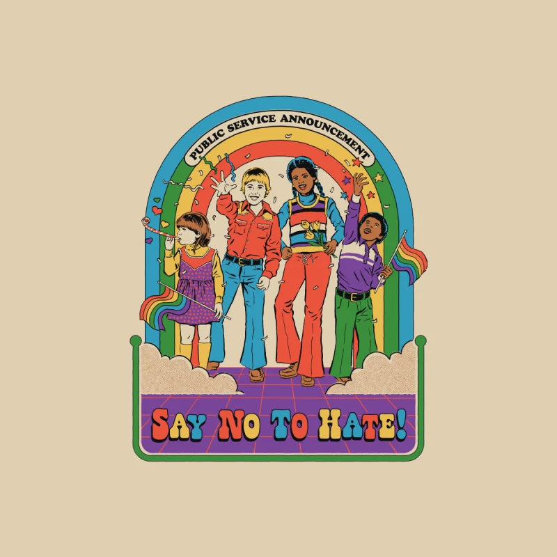 Steven Rhodes Say No to Hate Sticker