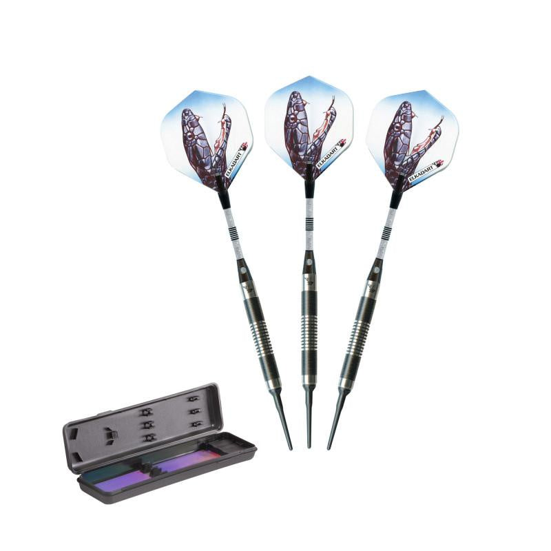 Elkadart Black Mamba - 80% Tungsten Soft Tip Darts Thin Barrel