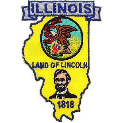 Illinois State Map Patch