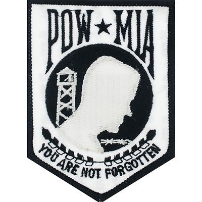 POW*MIA Patch - White