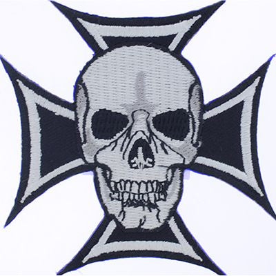 Skull & Iron Cross Patch