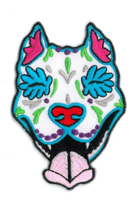 Pit Bull Day Of The Dead Patch 3.5"