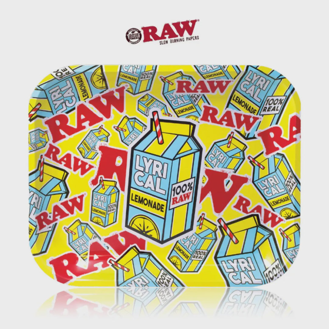 RAW X LYRICAL LEMONADE METAL ROLLING TRAY