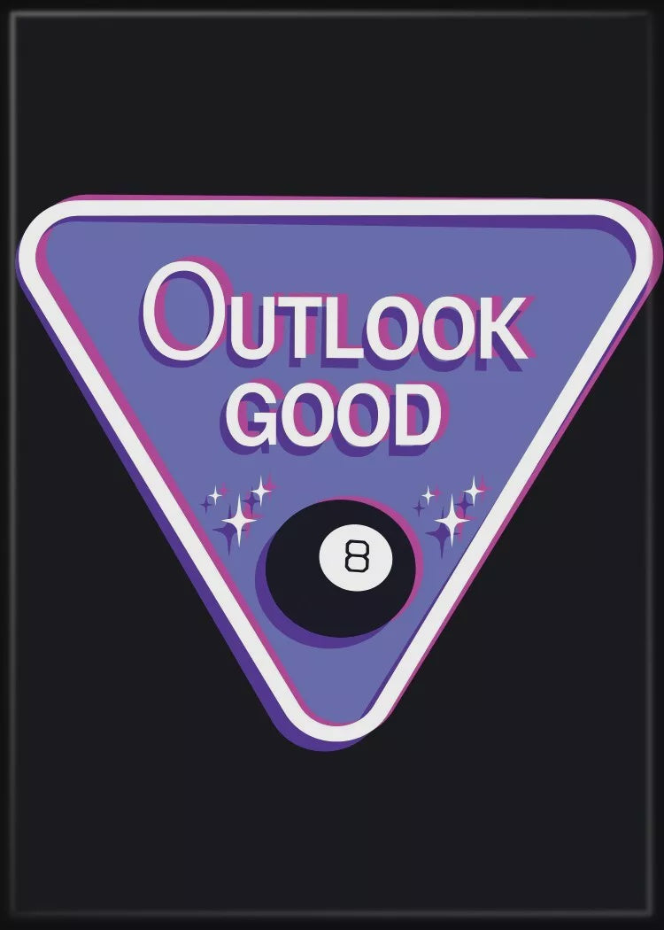 Magic 8 Ball Outlook Good Magnet