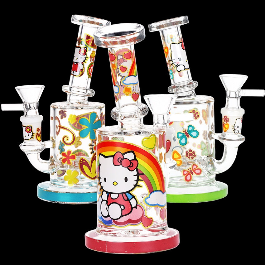 Salutations Kitty Glass Water Pipe | 6.25" | 14mm F