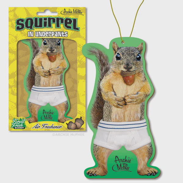 Archie McPhee - Squirrel in Underpants Deluxe Air Freshener
