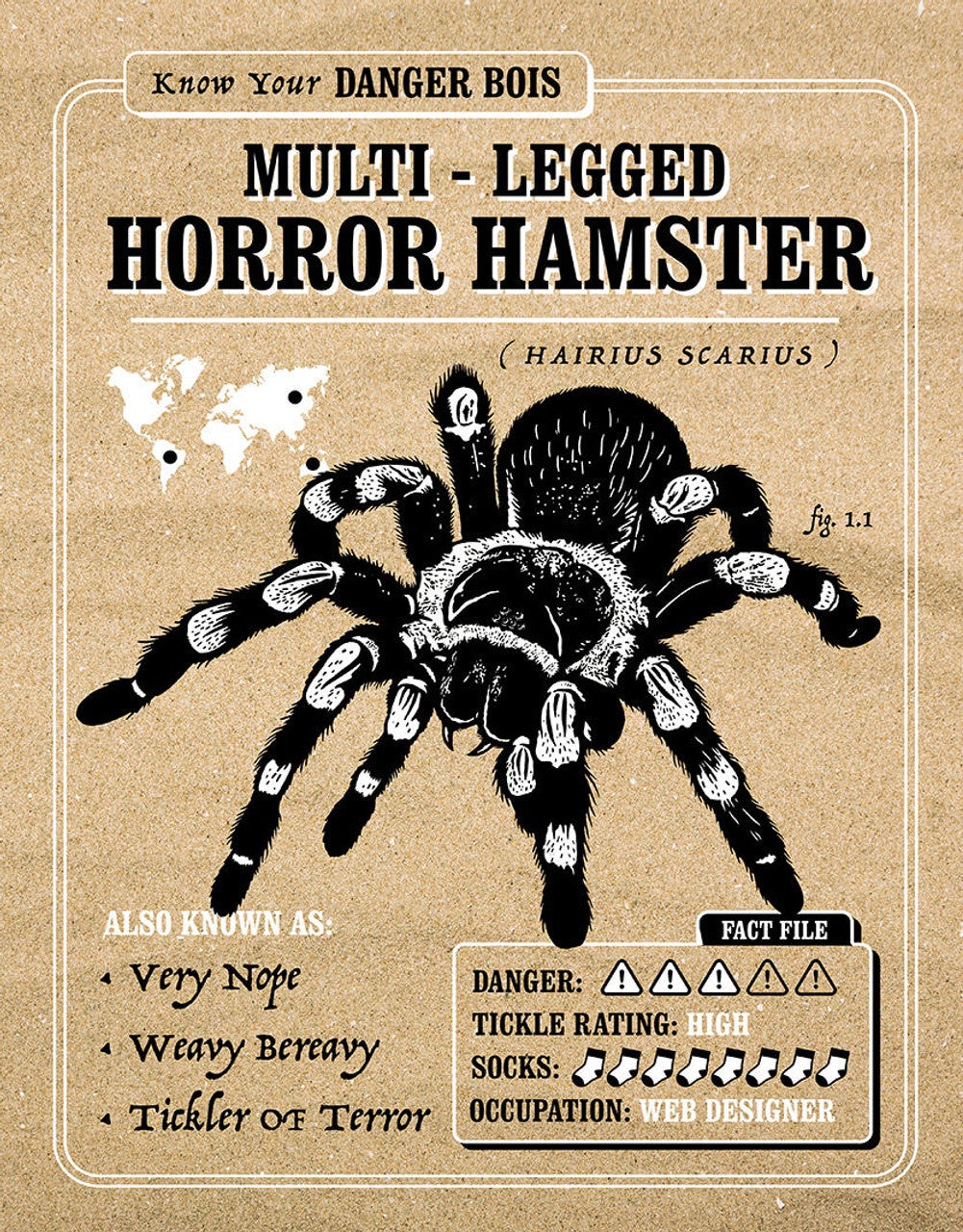 Terror Hamster Tin Sign