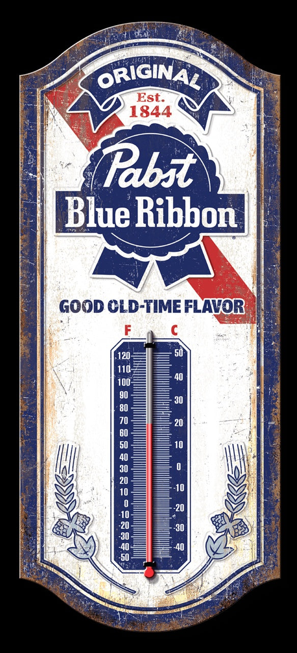 Thermometer - PBR 17.50" x 7.50" Tin Sign