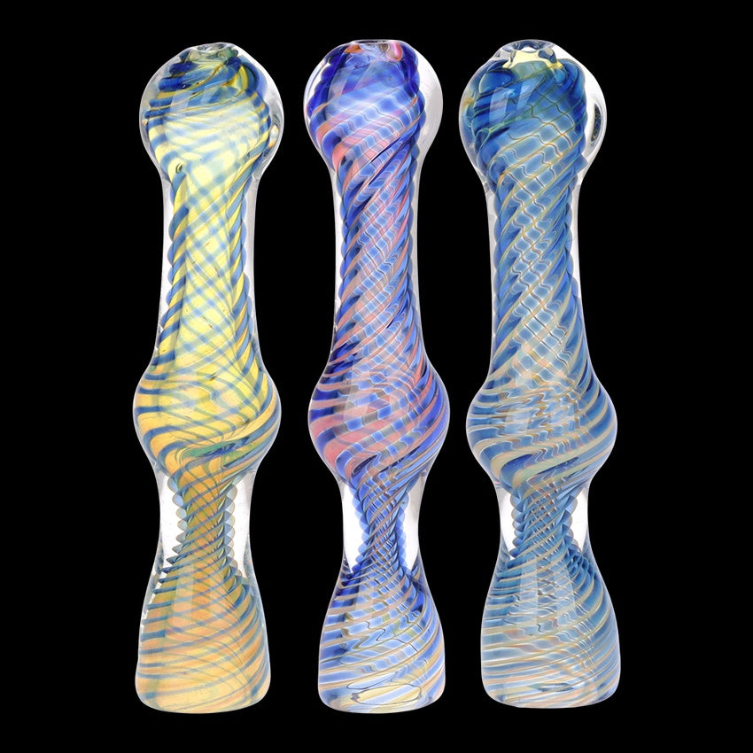Tight Beam Twist Glass Chillum | 4"