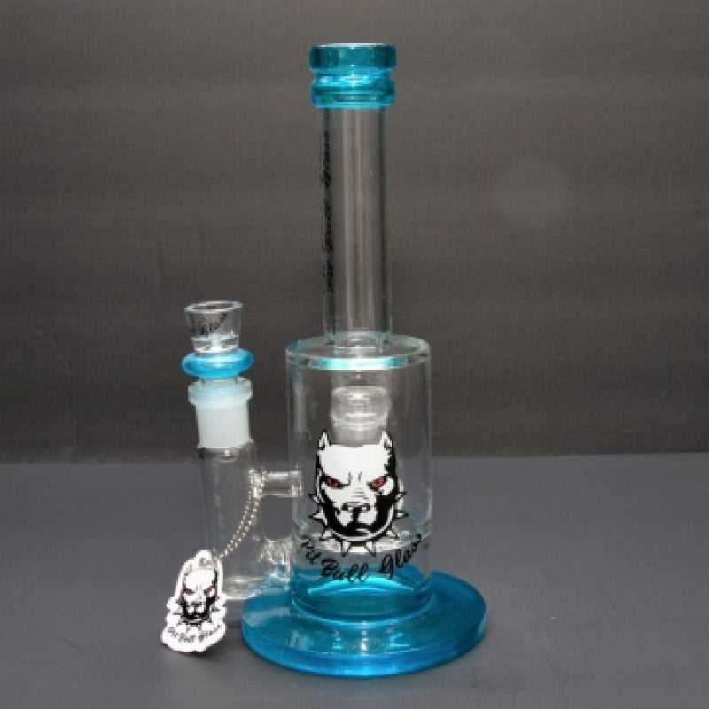 Pit Bull Glass 10" Waterpipe with Step Showerhead