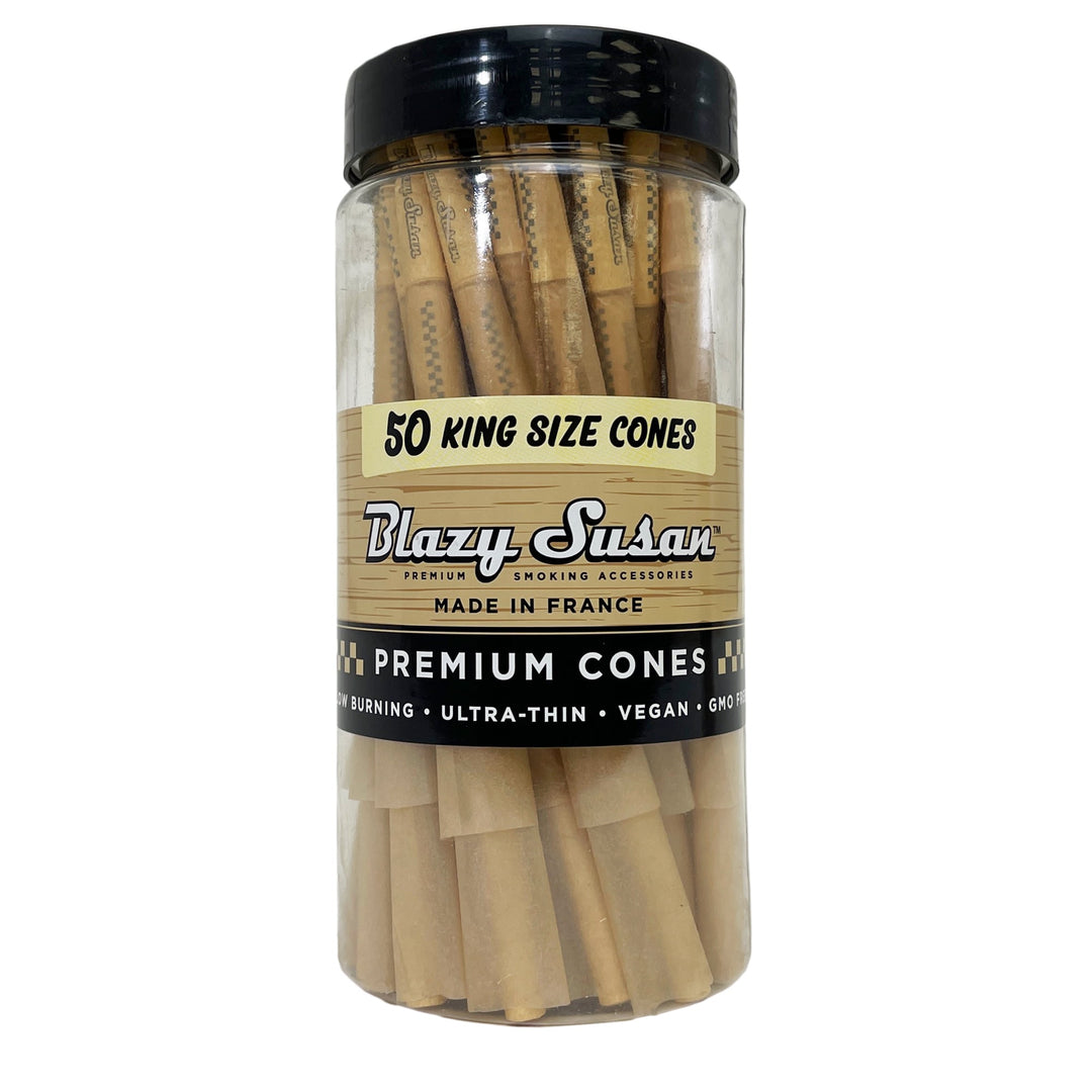 Blazy Susan Unbleached Cones 50ct - King Size