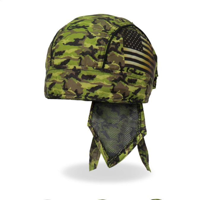 Hot Leathers - Camo Flag Lightweight Headwrap