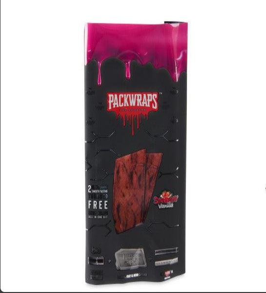 Packwraps Twisted Hemp Wraps 2pk - Strawberry Vanilla