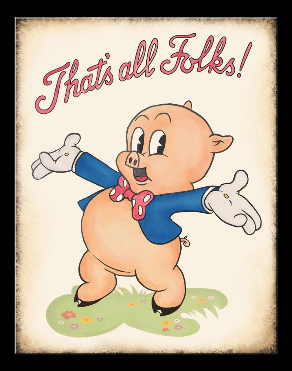 Looney Tunes Porky Tin Sign