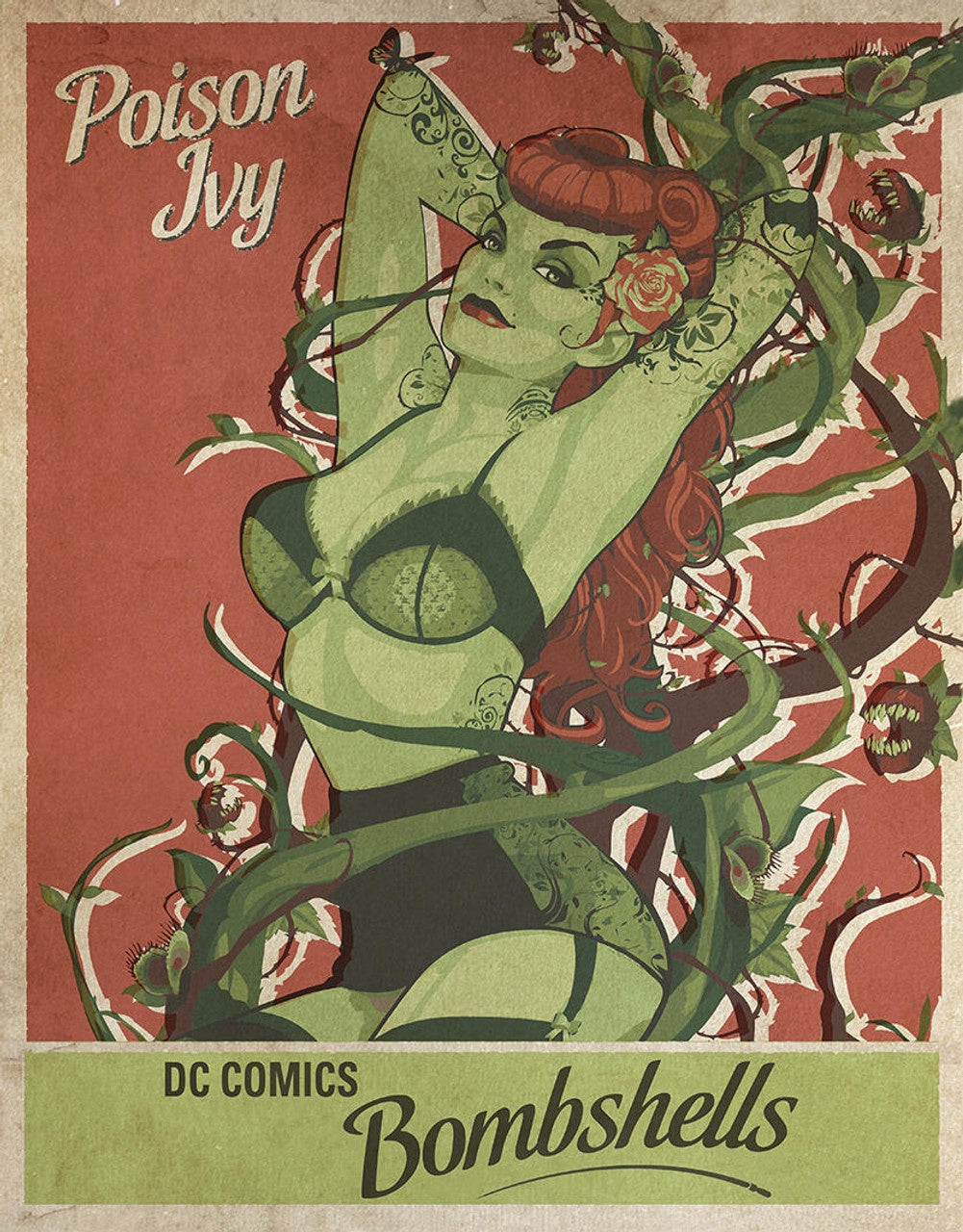 Poison Ivy Bombshells Tin Sign