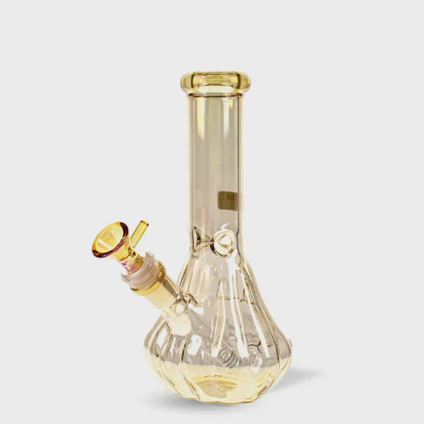 8 IN PUMPKIN FACE ELECTROPLATED GLASS WATER PIPE