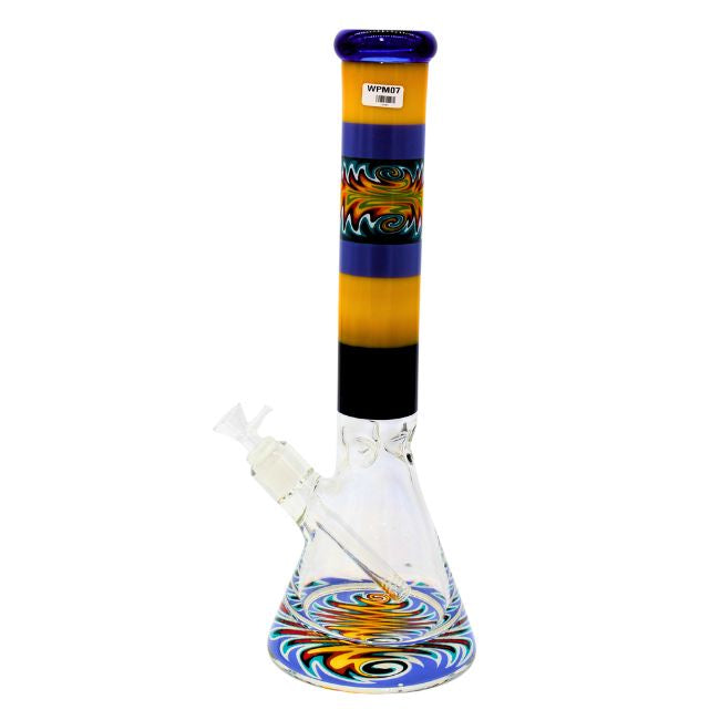 Fancy Color Full Premium Heavy-Duty Beaker 16" Water Pipe
