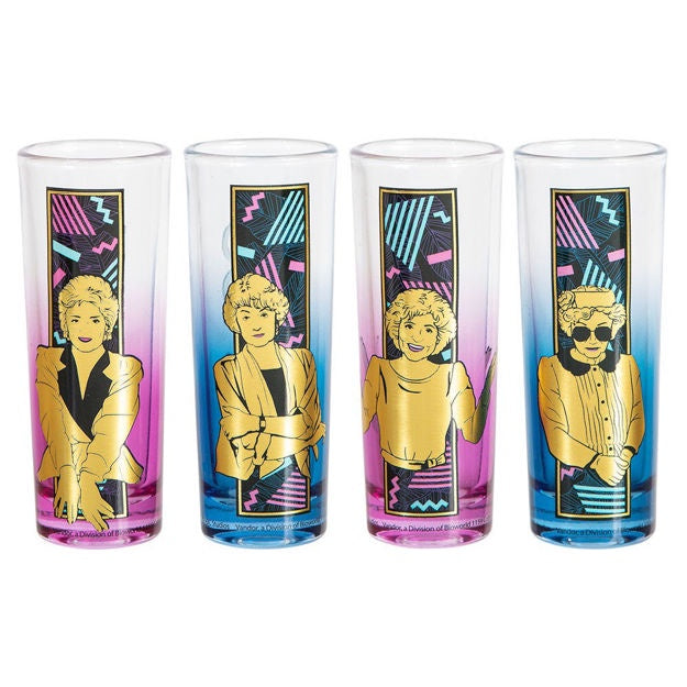 Golden Girls 2oz Shooter Glasses - 4 Set