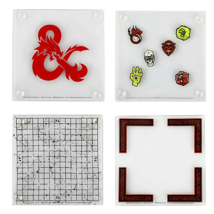 Dungeons & Dragons Stacking Glass Coaster Set
