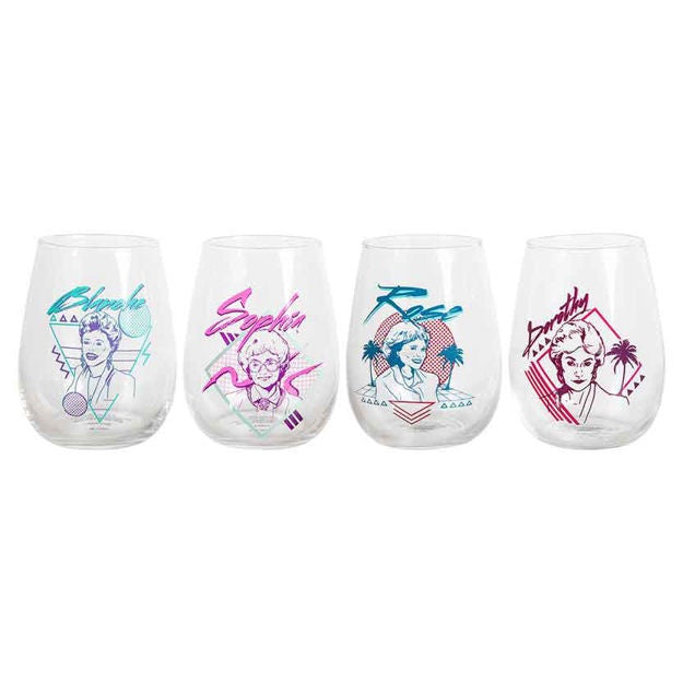 Golden Girls Crew 18oz Contour Glasses