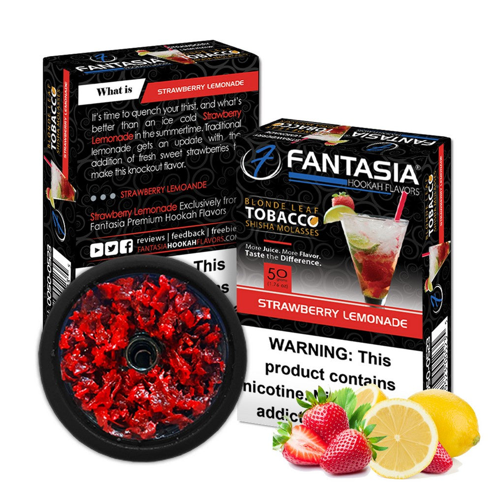 Fantasia 50g Hookah Tobacco - Strawberry Lemonade